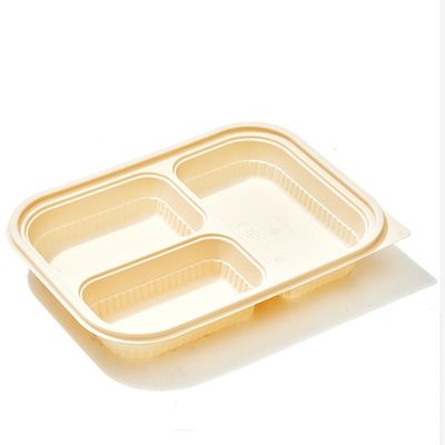 Vajilla Bento Biodegradable Cornstarch Food Containers de la maicena de 10 compartimientos de la pulgada 3