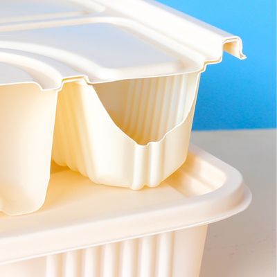 Vajilla Bento Biodegradable Cornstarch Food Containers de la maicena de 10 compartimientos de la pulgada 3
