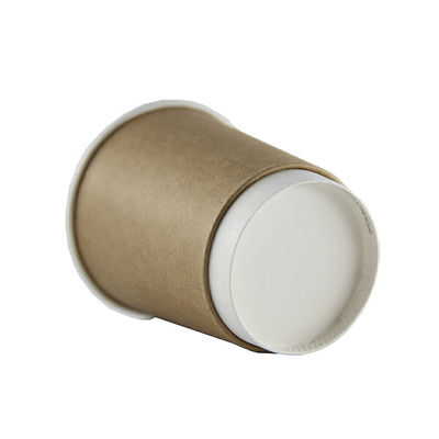 10oz 12oz PE cubrió las tazas de café disponibles de la taza doble del papel de empapelar con las tapas