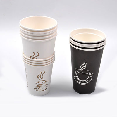Tazas de café de consumición de encargo del té 12oz 360ml de Logo Disposable Paper Cups Hot con las tapas