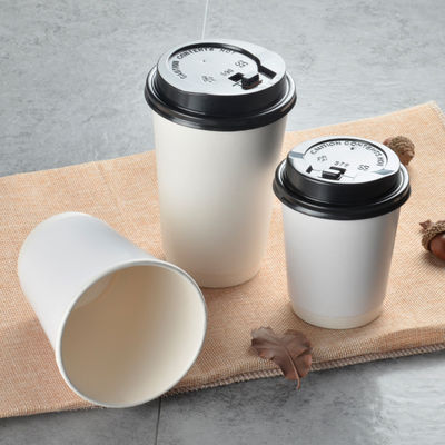 Tazas de café de consumición de encargo del té 12oz 360ml de Logo Disposable Paper Cups Hot con las tapas