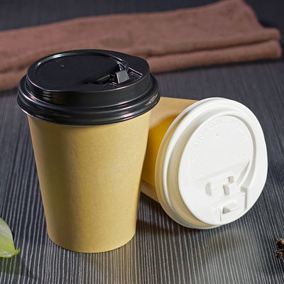 Tazas de café de consumición de encargo del té 12oz 360ml de Logo Disposable Paper Cups Hot con las tapas