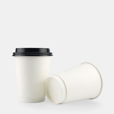 taza no reutilizable disponible de papel de capa doble de la taza de café del Libro Blanco de 16oz 500cc