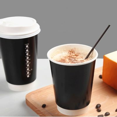 EN13432 tazas de café para llevar de encargo de papel disponibles de las tazas 400Ml 12Oz con la tapa