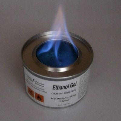 etanol de 200g Tin Catering Gel Chafing Fuel que cocina el gel del combustible de la comida que se calienta